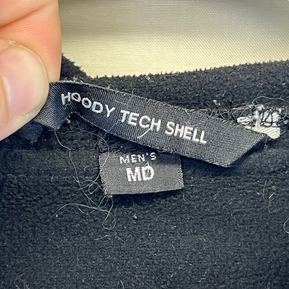 HMK Snowmobile Hoody Tech Shell Polar Fleece Black Embroidered Mens Medium - Picture 4 of 9